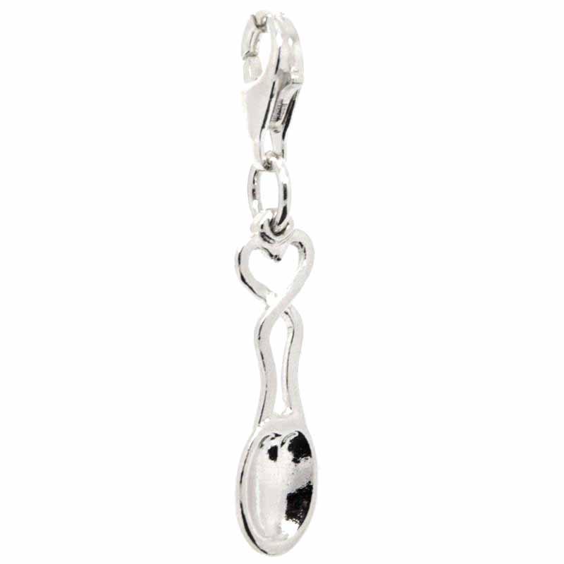 Stock - Silver Celtic Love Spoon Charm