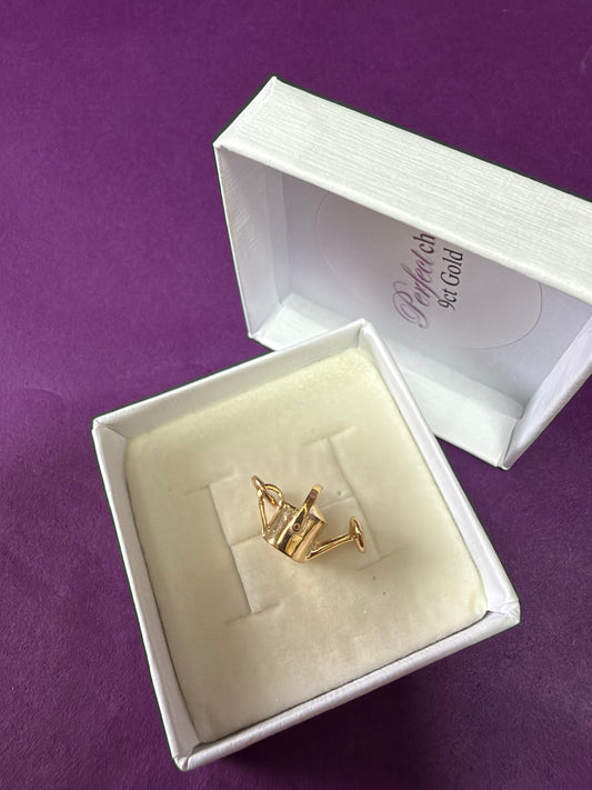 Sale Watering Can Charm 9ct Yellow Gold