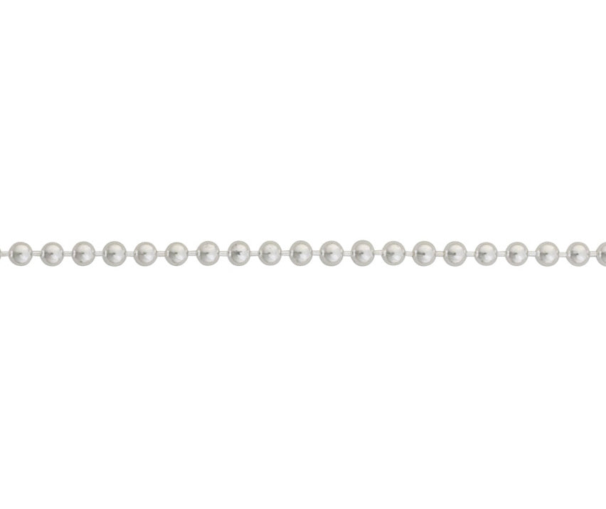 Sterling silver bead necklace