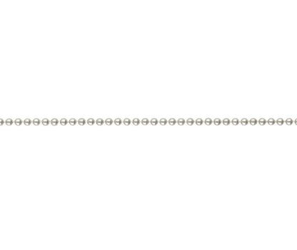 Sterling silver fine bead necklace