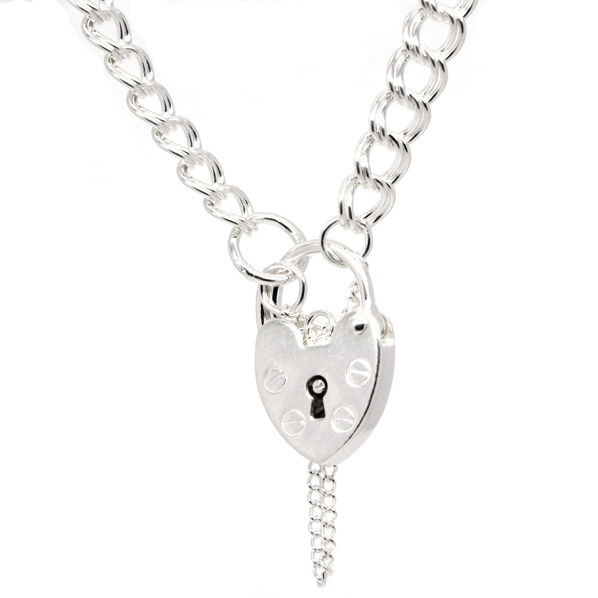 Child's Double Link Charm Bracelet with Padlock - Perfectcharm