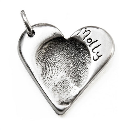 Fingerprint Heart Charm - Perfectcharm - 1