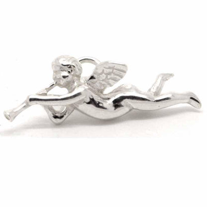 Charm - Gold Cherub Herald With Trumpet Charm