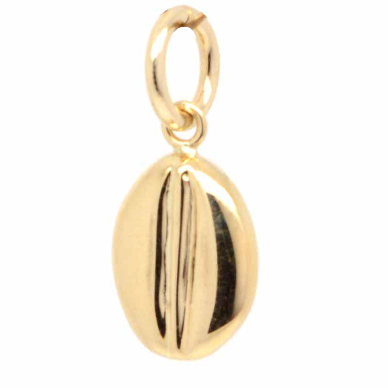 Gold Coffee Bean Charm - Perfectcharm - 1