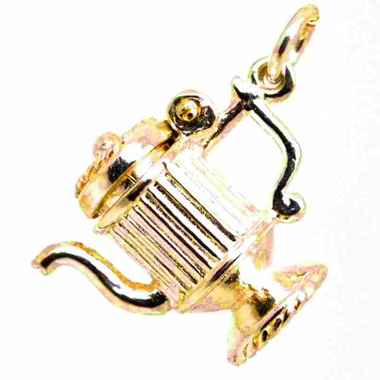 Gold Coffee Pot Charm - Perfectcharm - 1