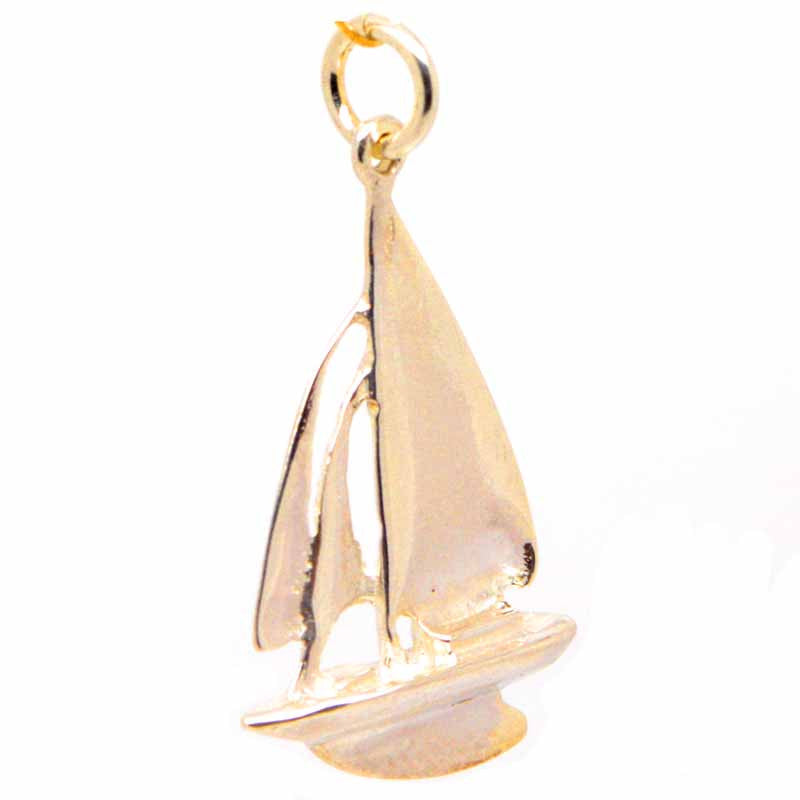 Gold Sailing Boat Yacht Charm - Perfectcharm - 2