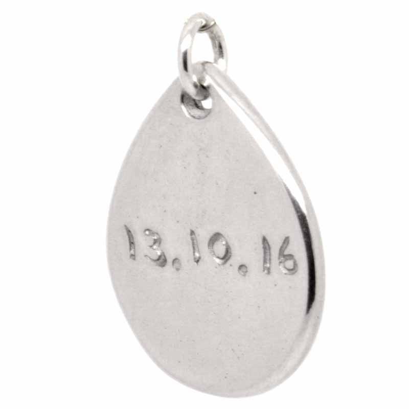 Charm - Handprint Teardrop Charm