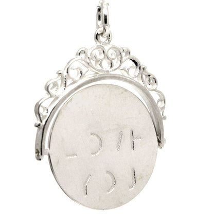 I LOVE YOU Spinner Charm Silver, Clip on clasp and carrier bead