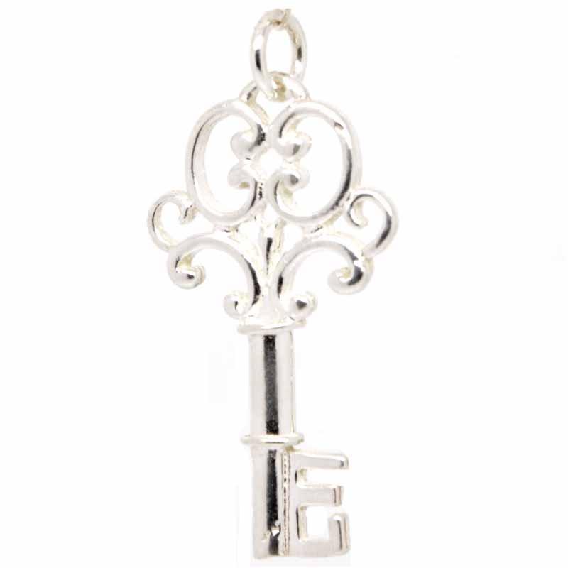 Charm - Large Ornate Key  Charm