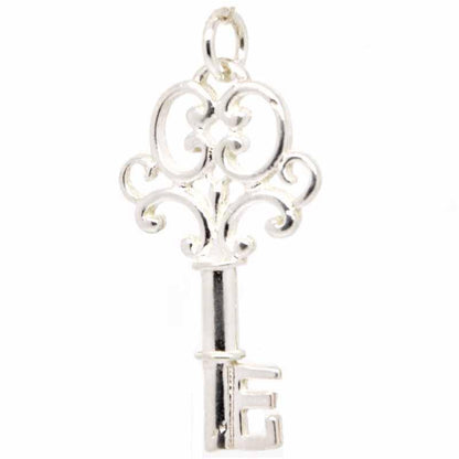 Charm - Large Ornate Key  Charm