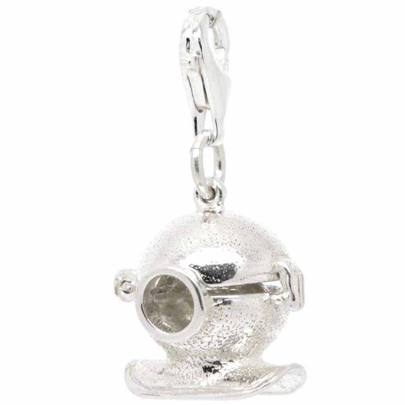 Charm - Silver Diver Helmet Charm