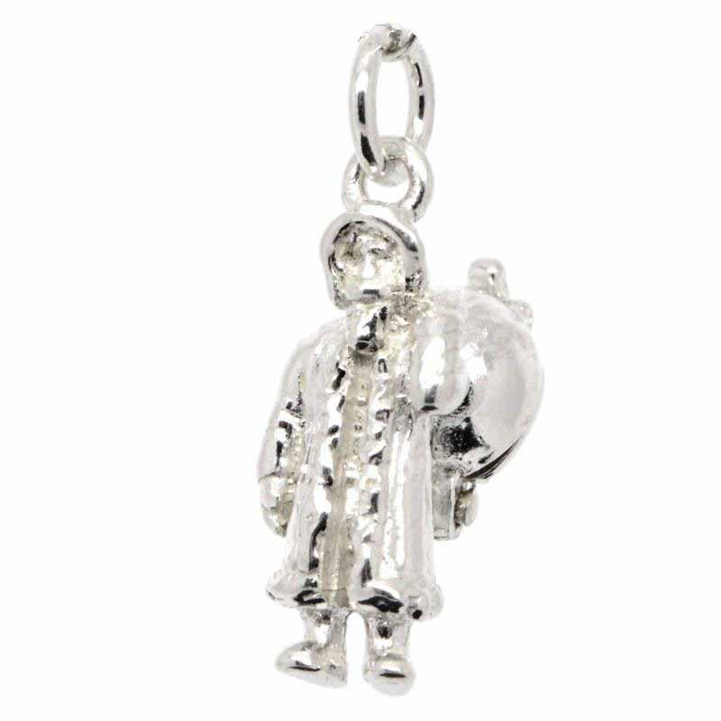 Charm - Silver Father Christmas Charm