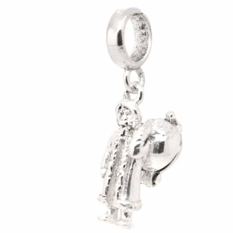 Charm - Silver Father Christmas Charm