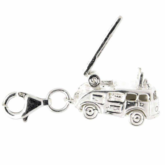 Charm - Silver Fire Engine Charm