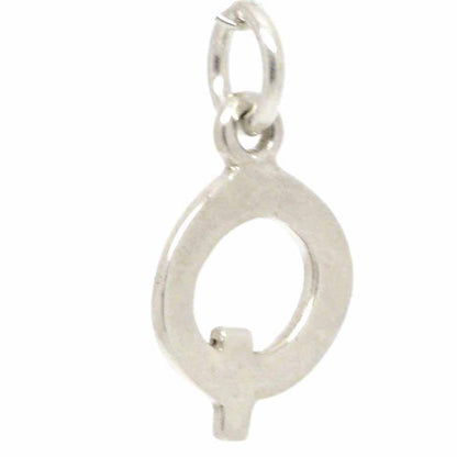 Charm - Silver Initial Letter Q Charm