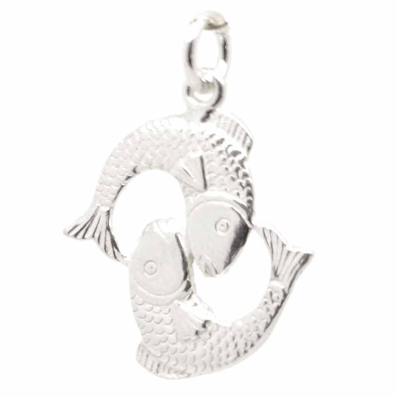 Charm - Silver Large Pisces Charm