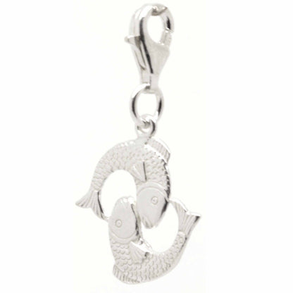 Charm - Silver Large Pisces Charm