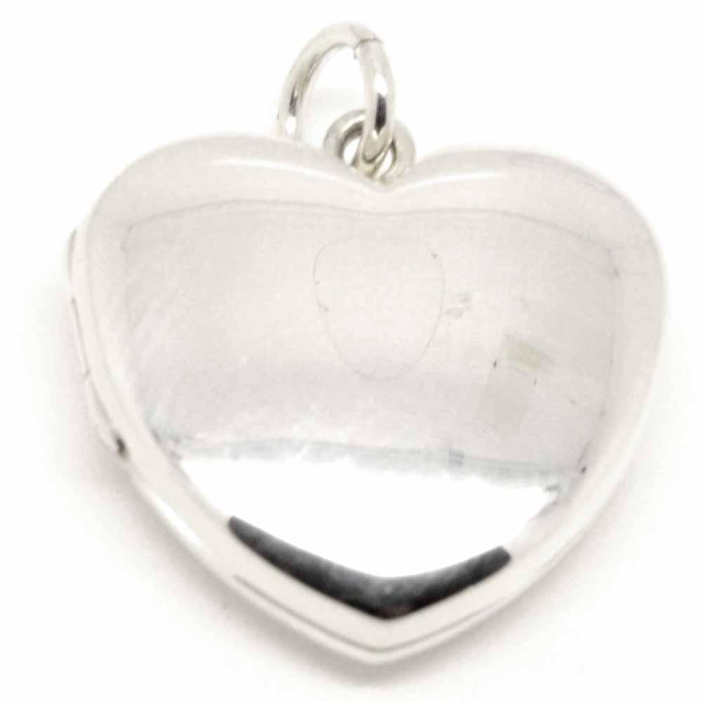 Charm - Silver Locket Large Heart Shaped