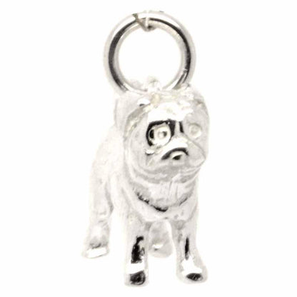 Charm - Silver Pug Dog Charm