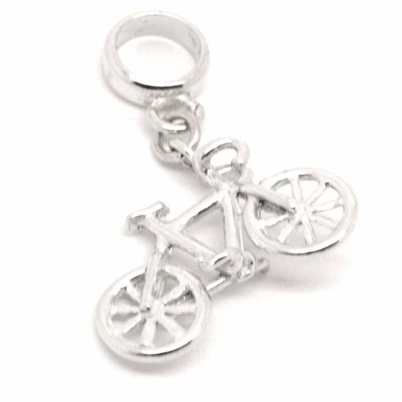 Charm - Silver Road Racing Bike Charm