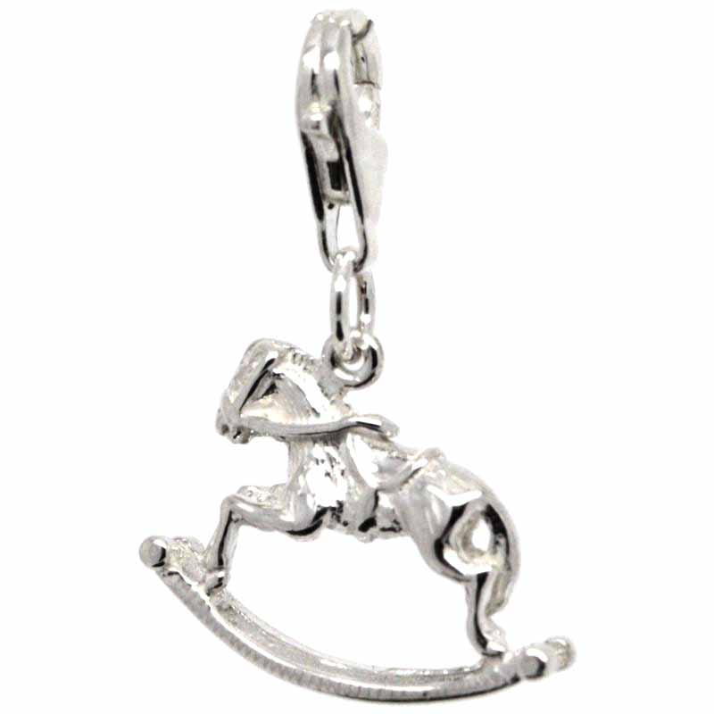 Charm - Silver Rocking Horse Charm