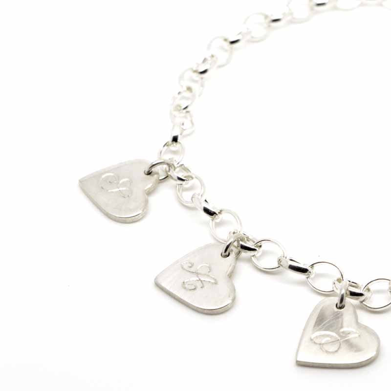 Silver Small Heart Tag Charm - Perfectcharm - 3