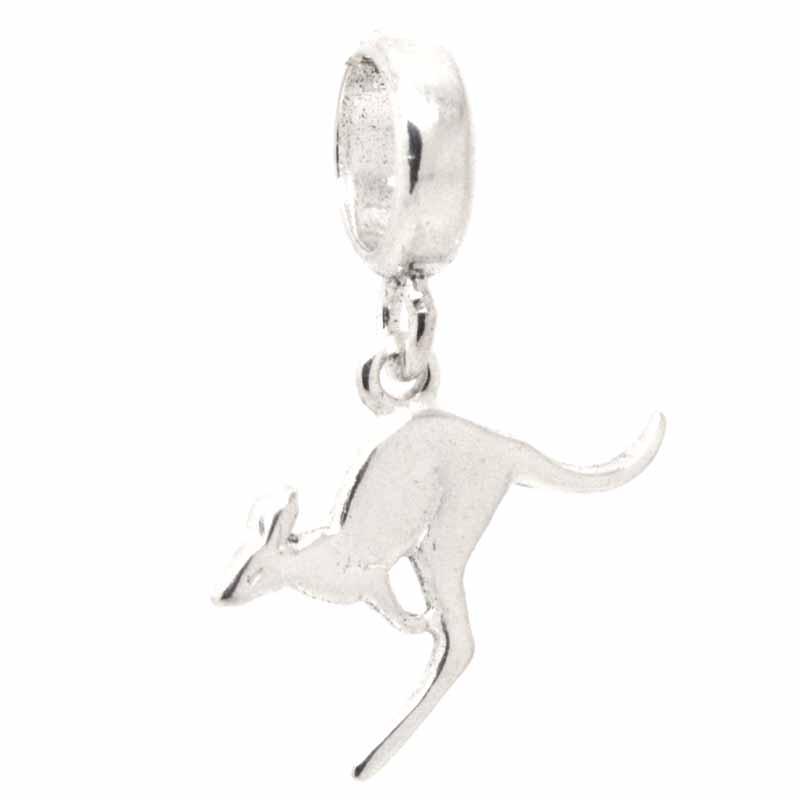 Charm - Silver Small Kangaroo Charm