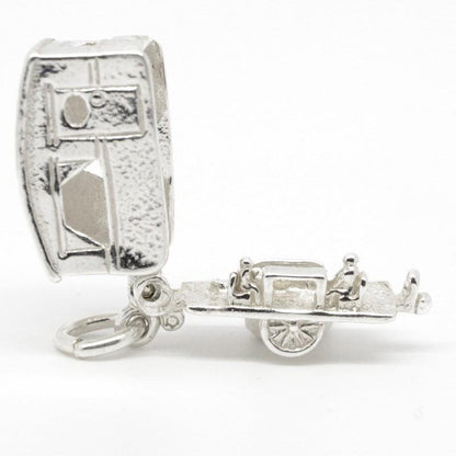 Charm - Silver Touring Caravan Charm