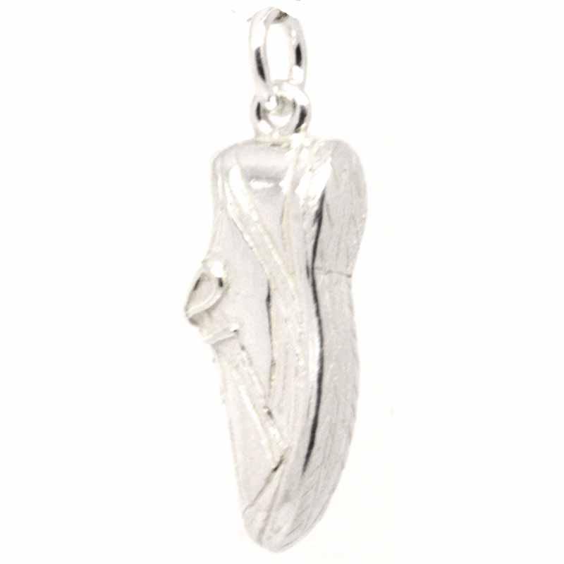 Training Shoe Charm Silver Clip on clasp and carrier bead Perfectcharm