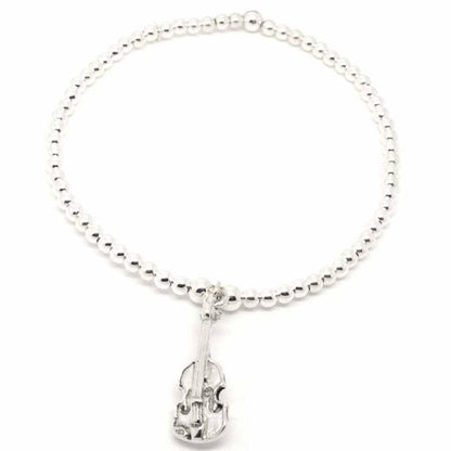 Charm - Silver Violin Charm