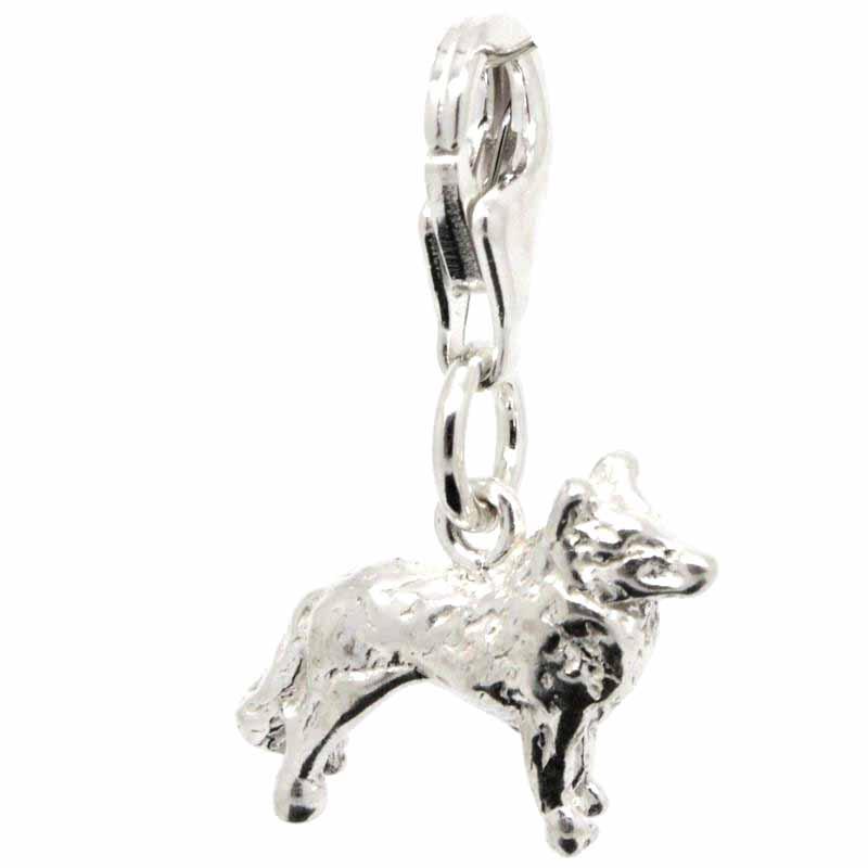 Charm - Silver Welsh Collie Dog Charm