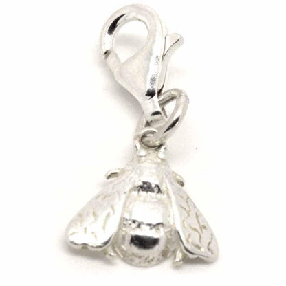 Charm - Silver Worker Bee Charm Small