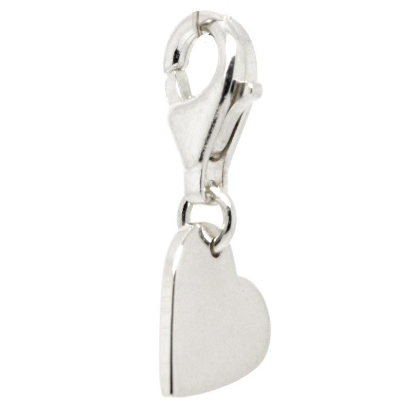 Silver Small Heart Tag Charm - Perfectcharm - 2