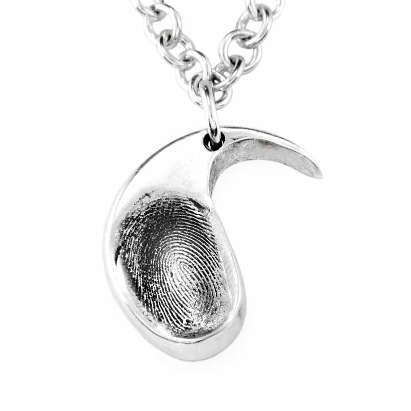 Yin Yan Pair of Fingerprint charms for friendship, twins or soulmates. - Perfectcharm - 3