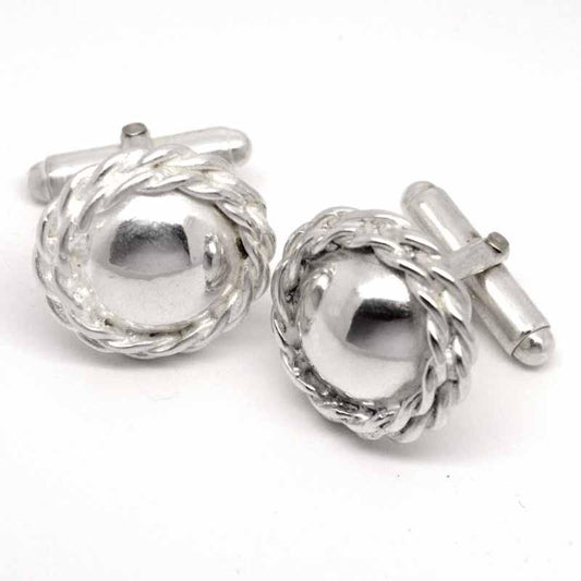 Cufflinks - Ladies Double Rope Domed Cufflinks