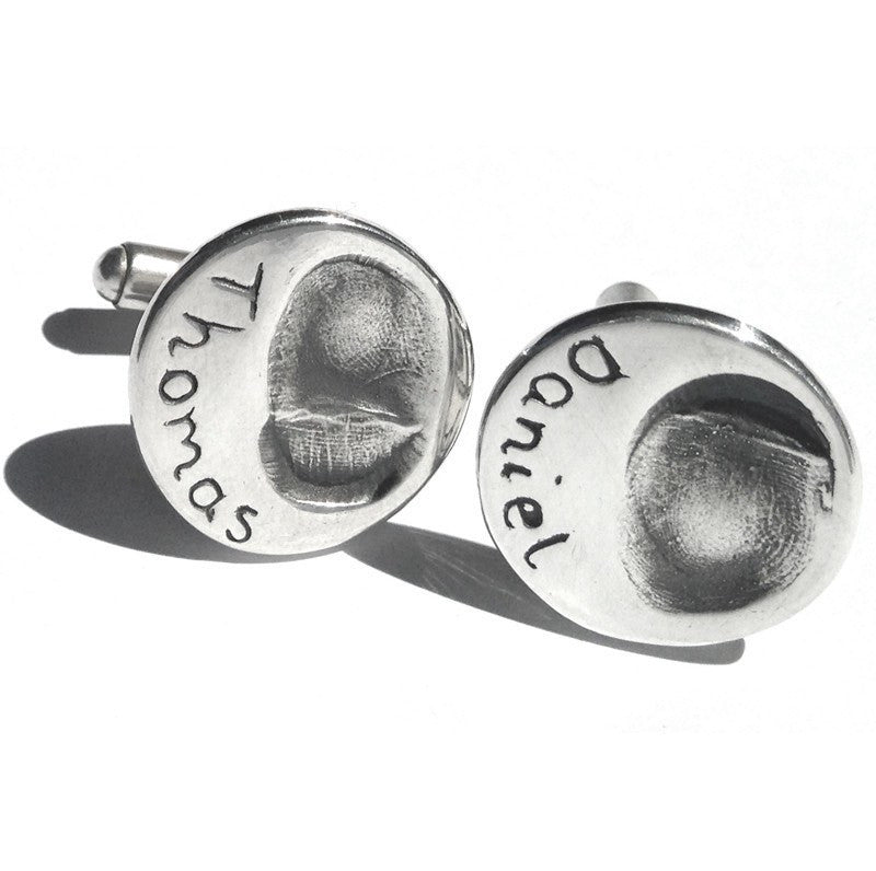 Round Fingerprint Cufflinks - Perfectcharm