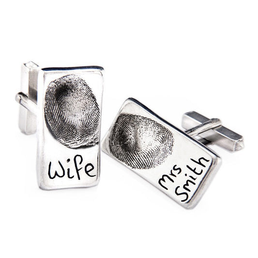 Wedding Fingerprint cufflinks - Perfectcharm