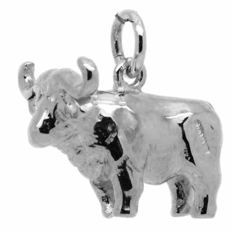 Gold Charm - Cape Or African Buffalo Charm