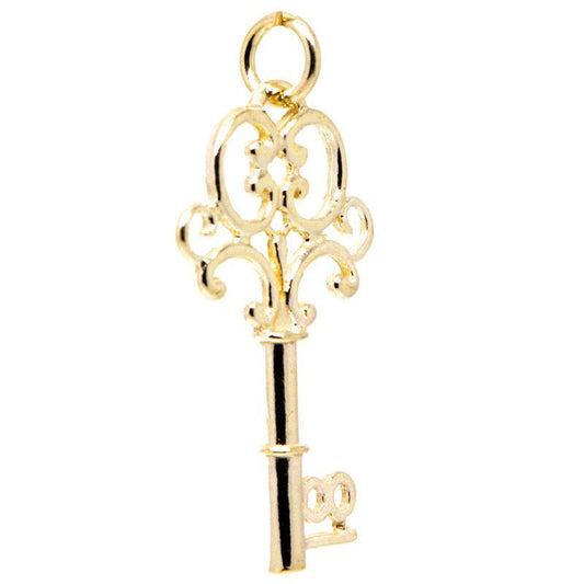 Gold 18th Birthday Key Charm - Perfectcharm - 1