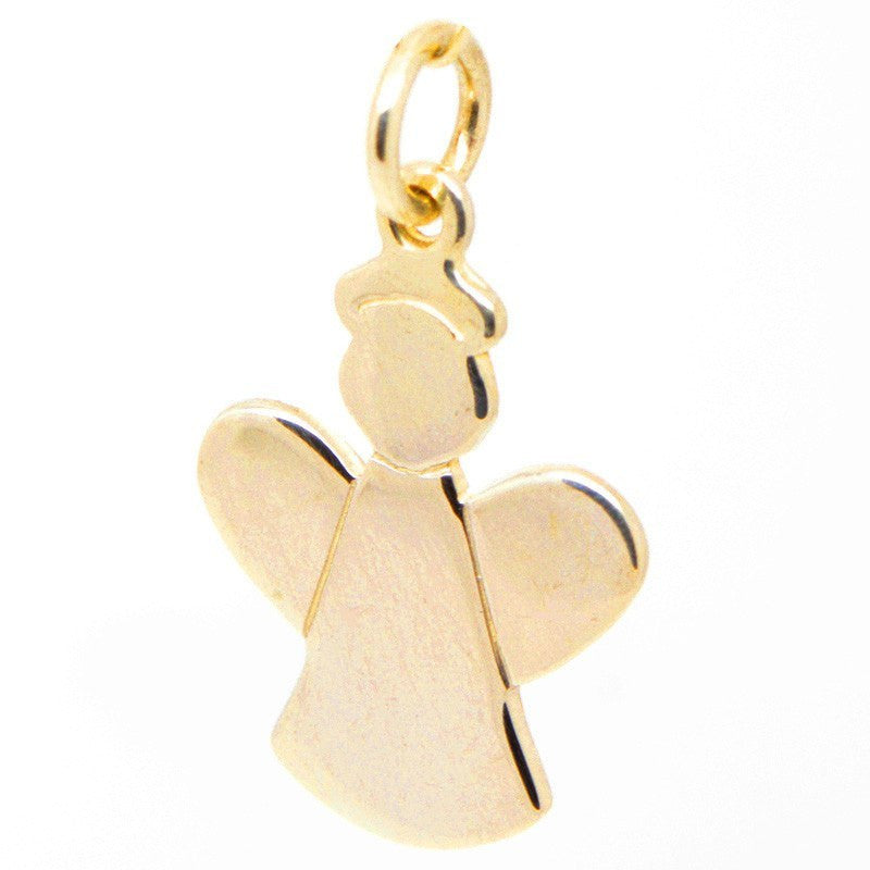 9ct Yellow Gold Cupid Love Angel Charm/Pendant – No Stone – Traditional Style – Unbranded