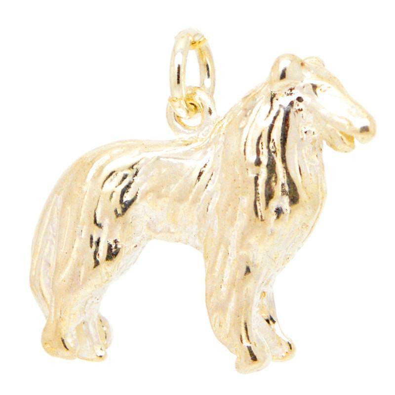 Gold Bearded Collie Dog Charm - Perfectcharm - 2