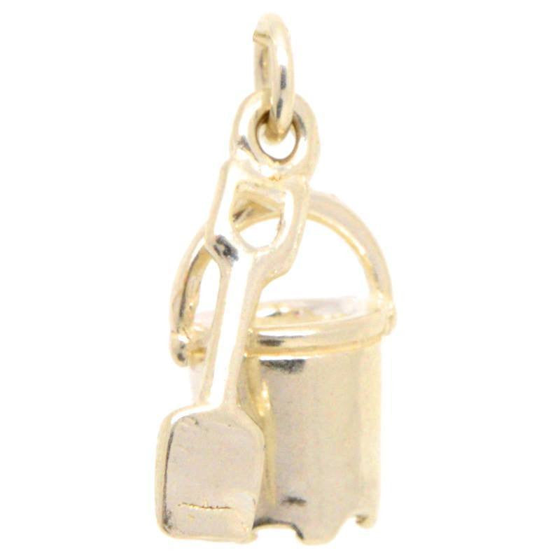 Gold Bucket And Spade Charm - Perfectcharm - 1