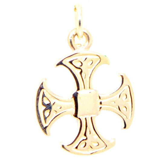 Gold Canterbury Cross Charm - Perfectcharm - 1