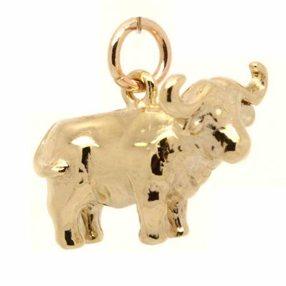 Gold Charm - Gold Cape Or African Buffalo Charm