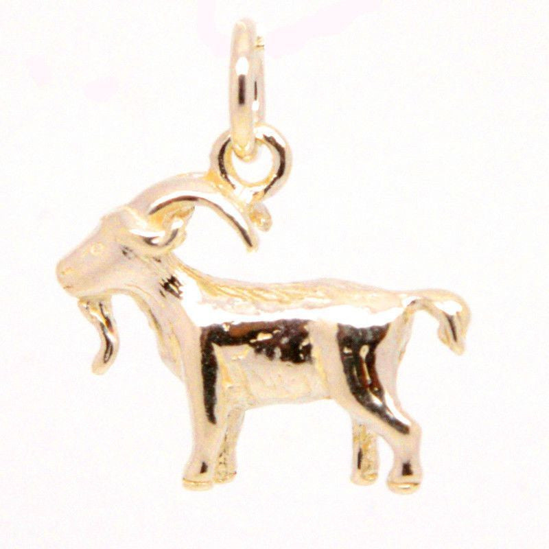 Sterling silver goat charm store