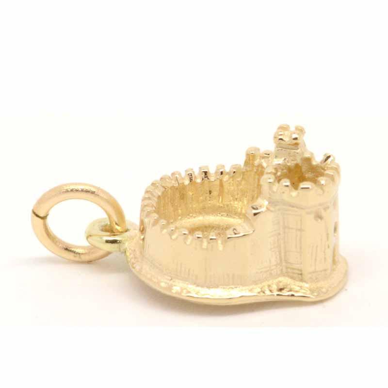 Gold Charm - Gold Cardiff Castle Charm