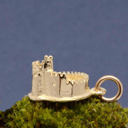 Gold Charm - Gold Cardiff Castle Charm