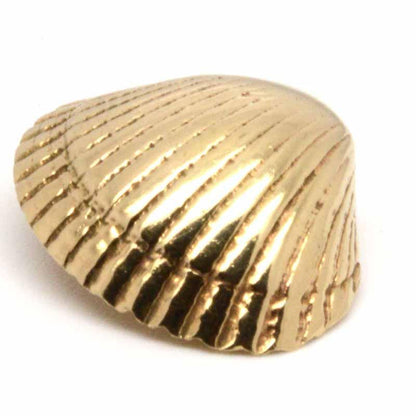 Gold Charm - Gold Cockle Shell Charm