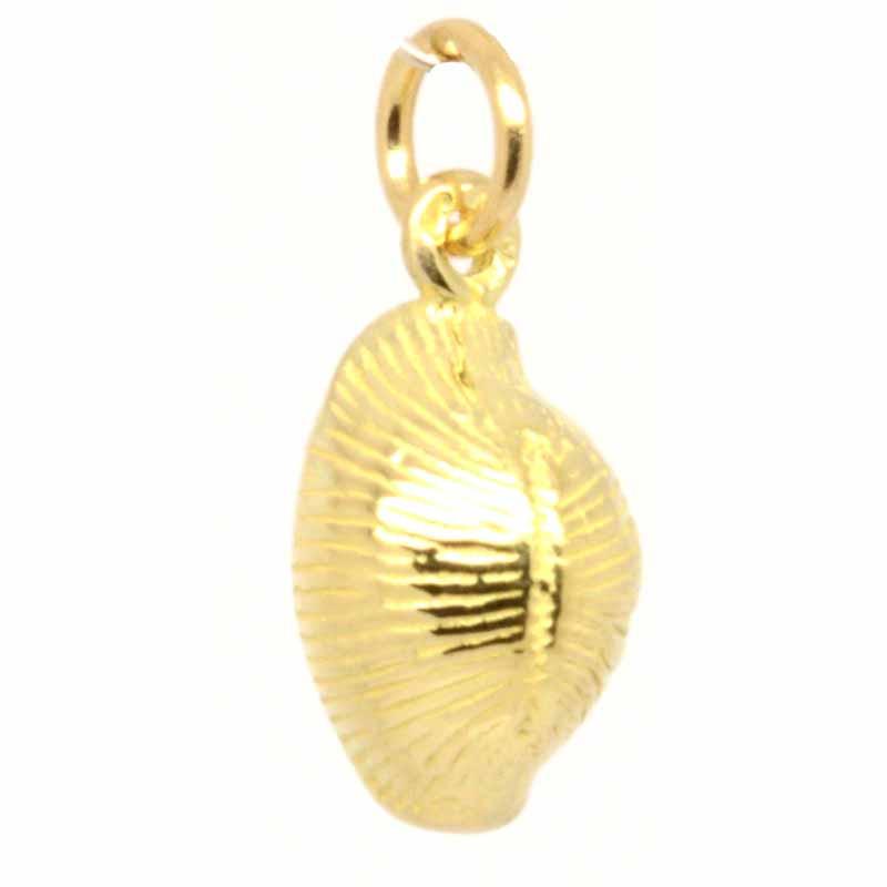 Gold Charm - Gold Cowrie Shell Charm