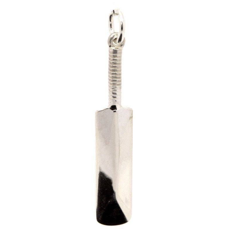 Silver cricket bat pendant sales